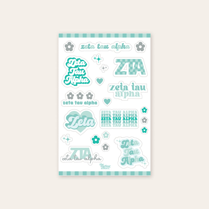 Zeta Tau Alpha Sticker Sheet