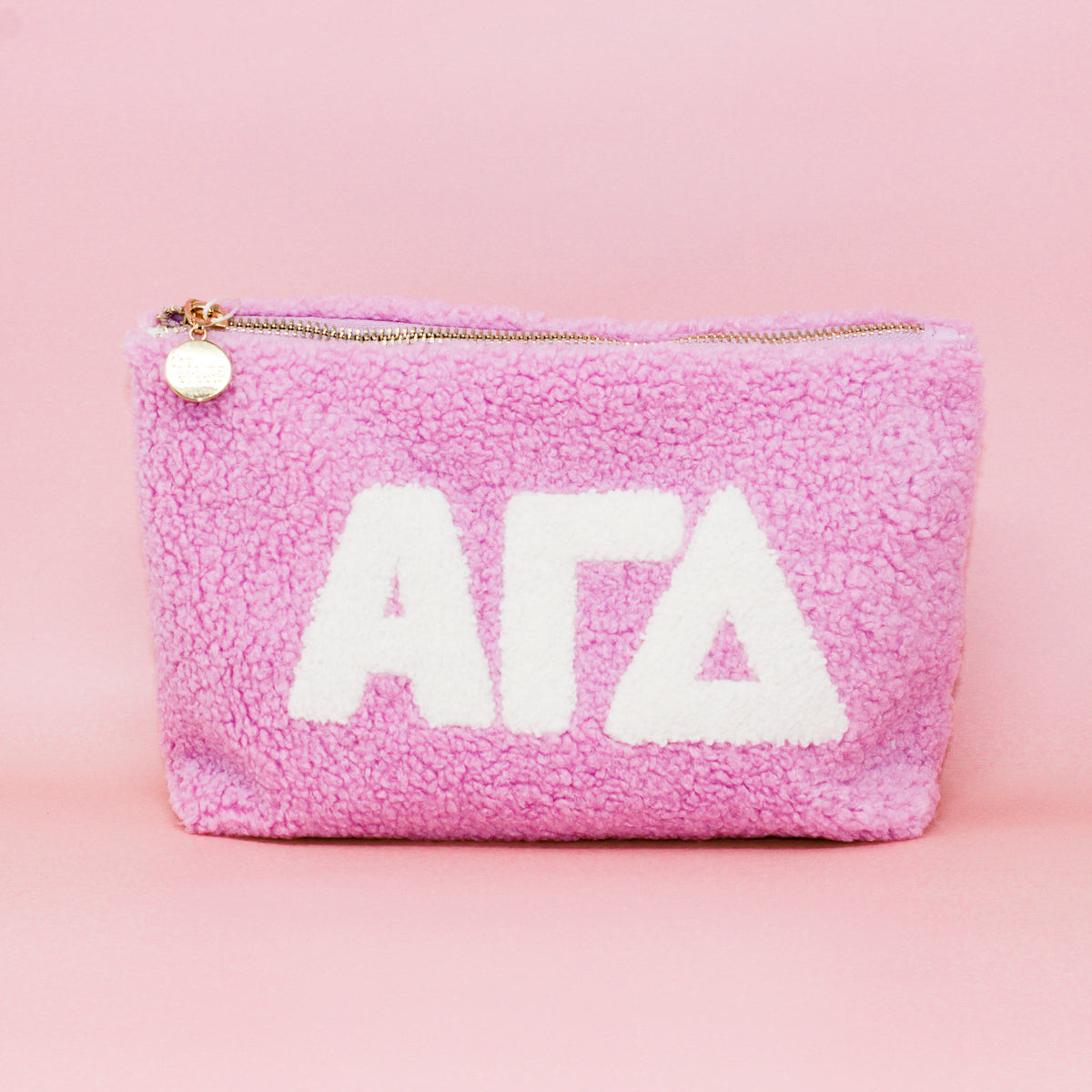 Alpha Gamma Delta Lilac Teddy Letter Pouch