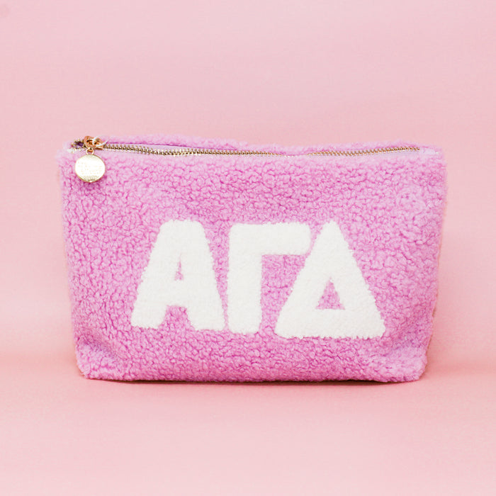 Alpha Gamma Delta Lilac Teddy Letter Pouch