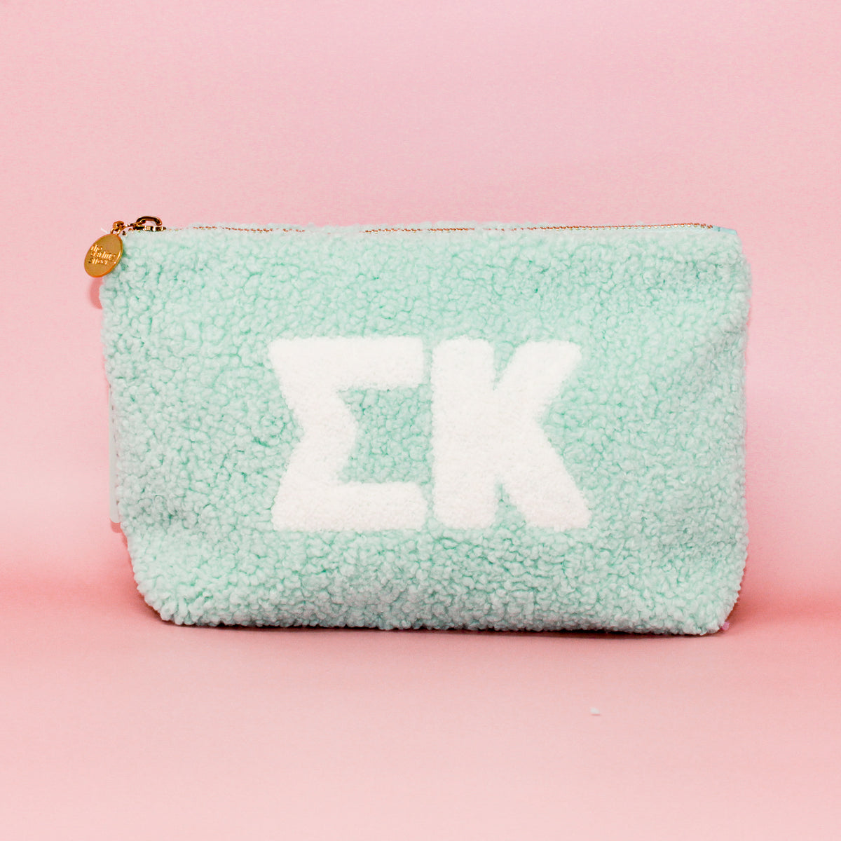 Sigma Kappa Aqua Teddy Letter Pouch