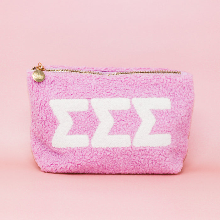 Sigma Sigma Sigma Lilac Teddy Letter Pouch