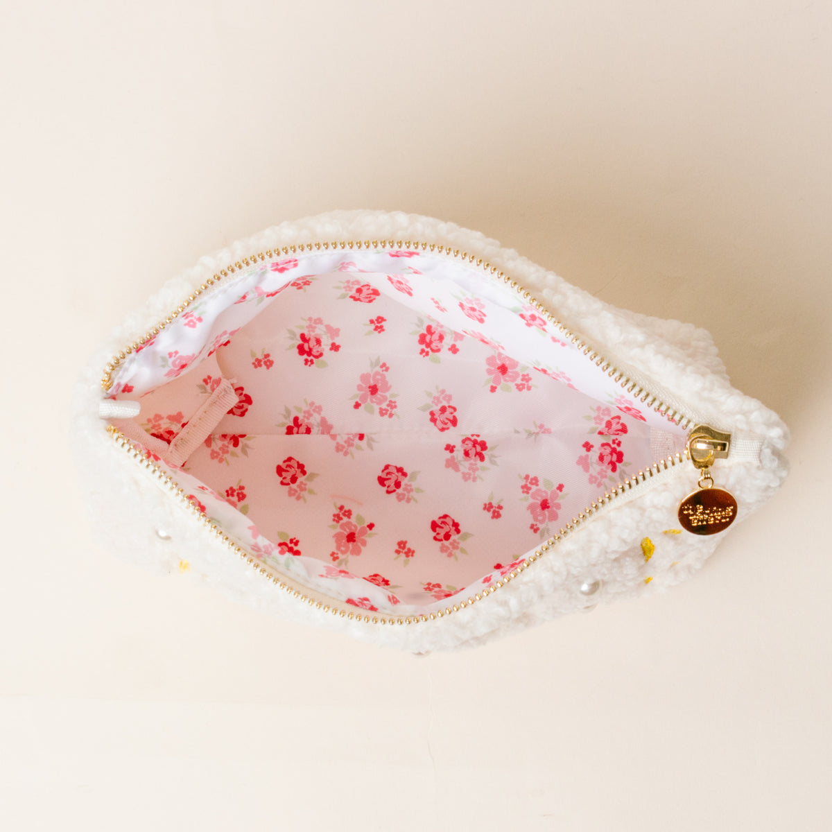 Chi Omega Bows & Pearls Teddy Pouch