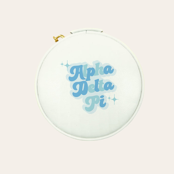 Alpha Delta Pi Travel Jewelry Case