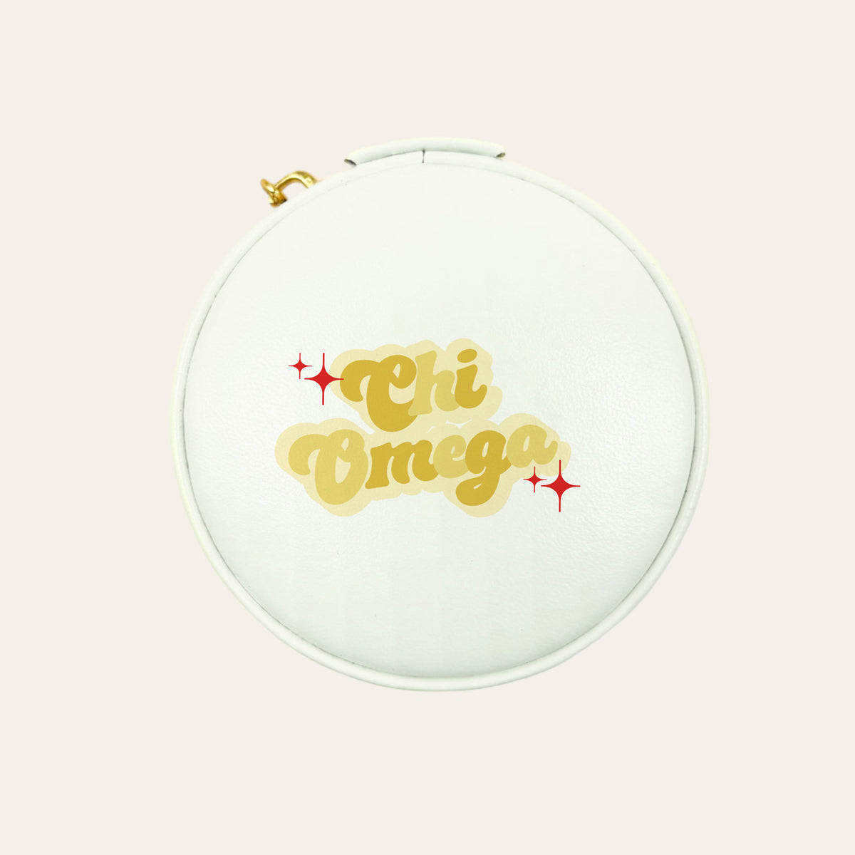 Chi Omega Travel Jewelry Case