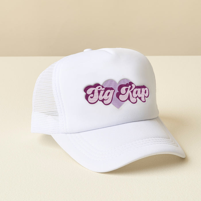 Sigma Kappa White Trucker Hat