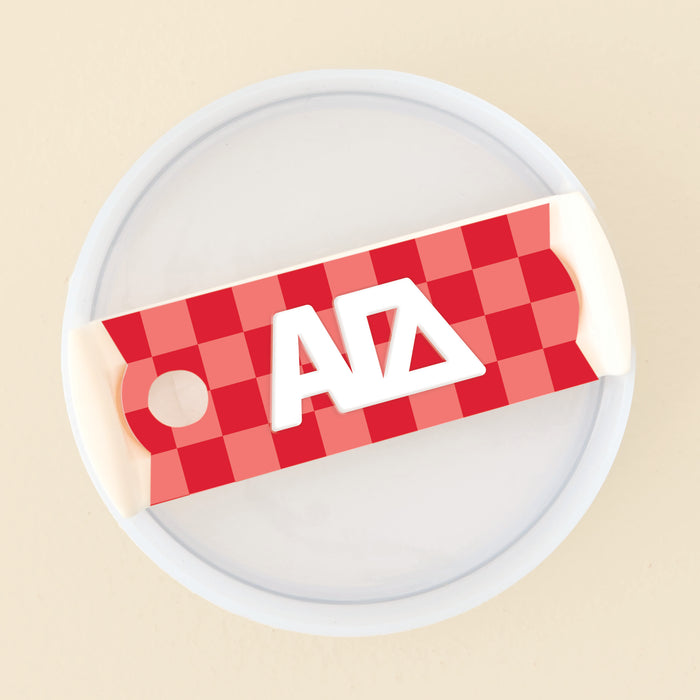 Alpha Gamma Delta Tumbler Lid Tag