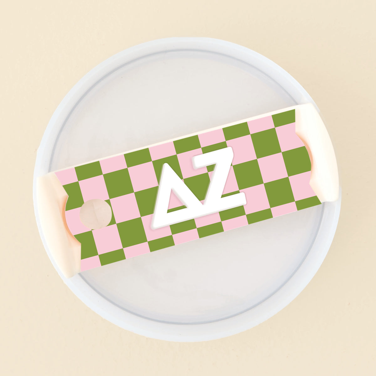 Delta Zeta Tumbler Lid Tag