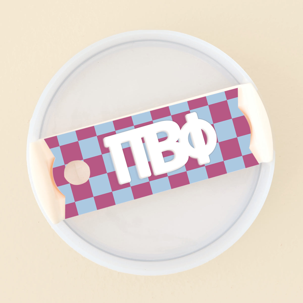 Pi Beta Phi Tumbler Lid Tag