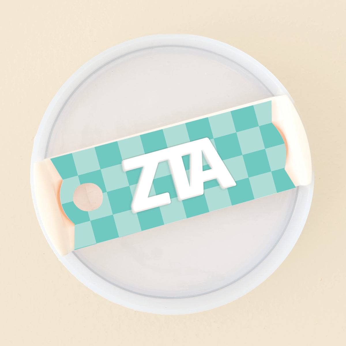 Zeta Tau Alpha Tumbler Lid Tag