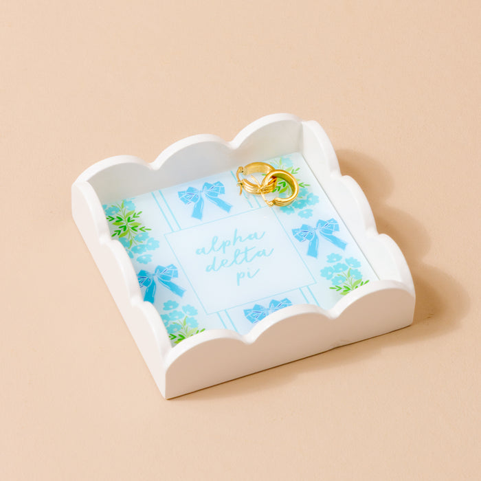 Alpha Delta Pi Scallop Trinket Tray