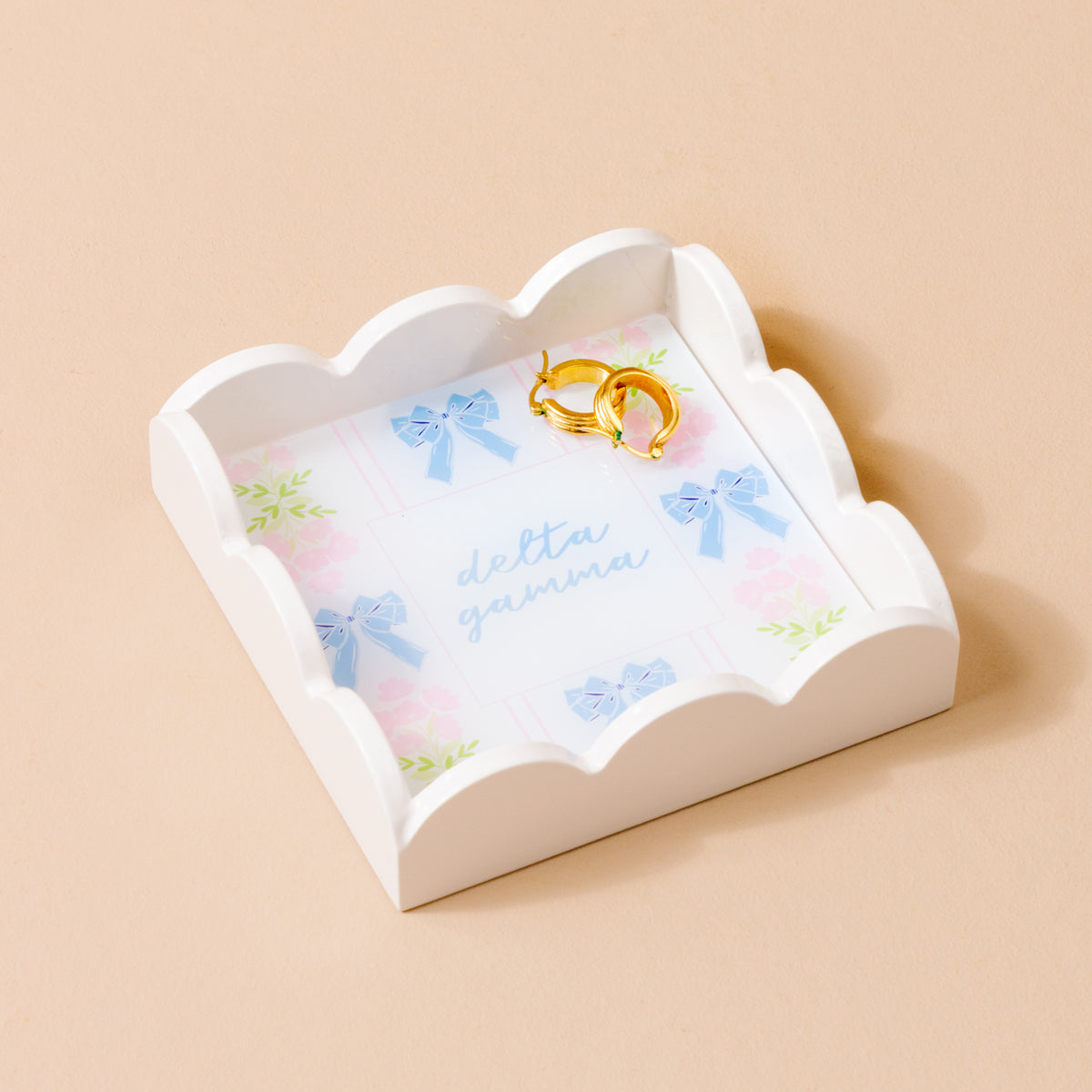 Delta Gamma Scallop Trinket Tray