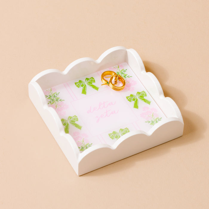 Delta Zeta Scallop Trinket Tray