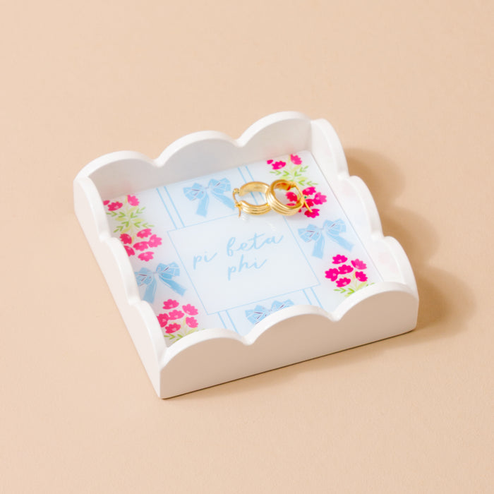 Pi Beta Phi Scallop Trinket Tray