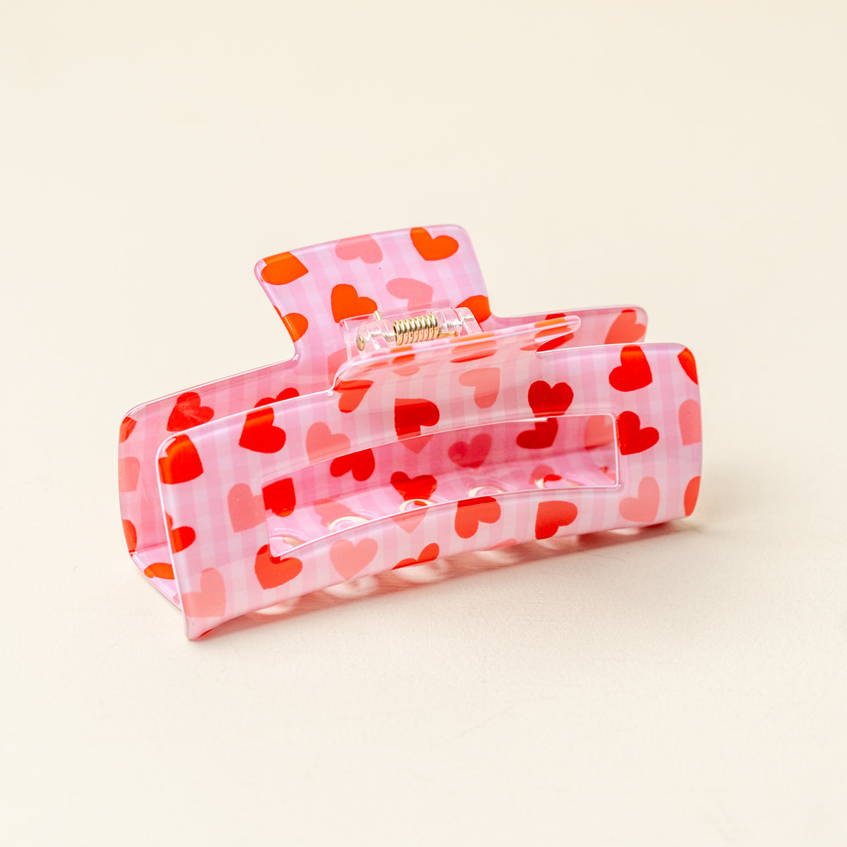 Charming Gingham Claw Clip