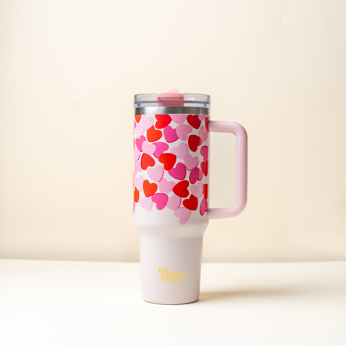 Blushing Hearts 40 oz Lifestyle Flip Straw Tumbler