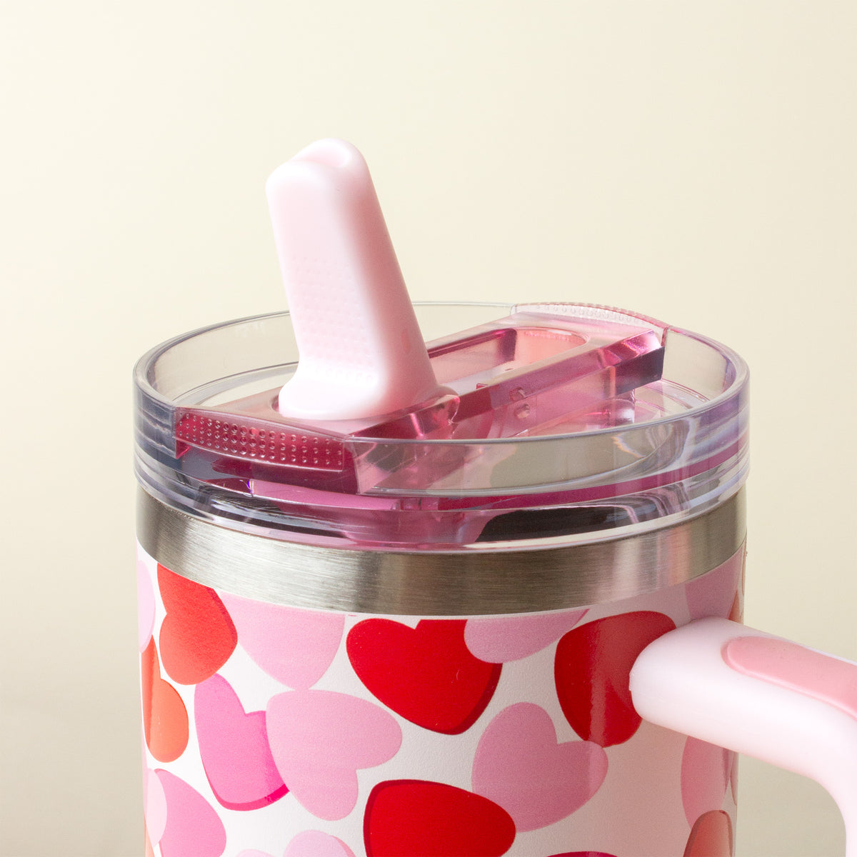 Blushing Hearts 40 oz Lifestyle Flip Straw Tumbler