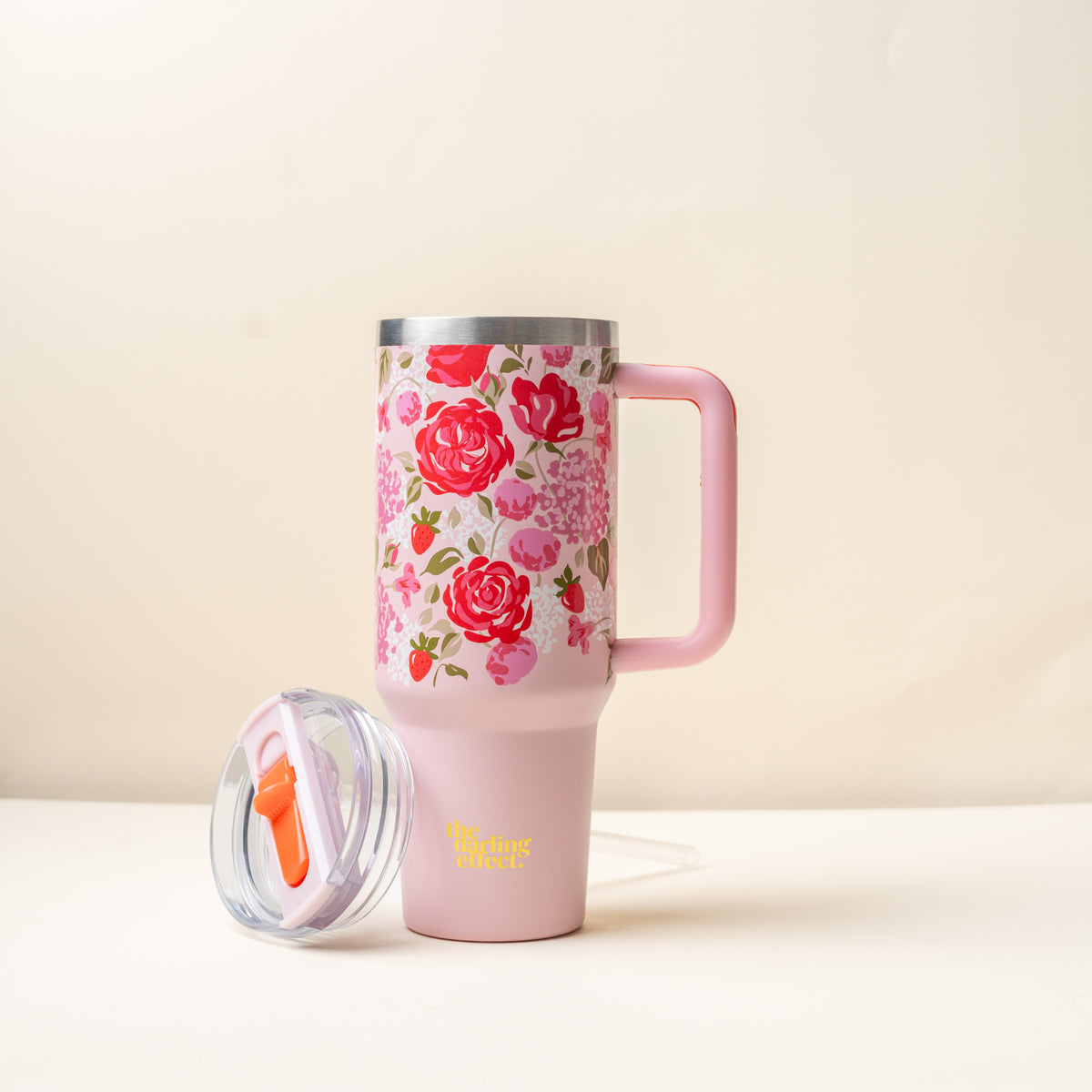 Rose Garden 40 oz Lifestyle Flip Straw Tumbler