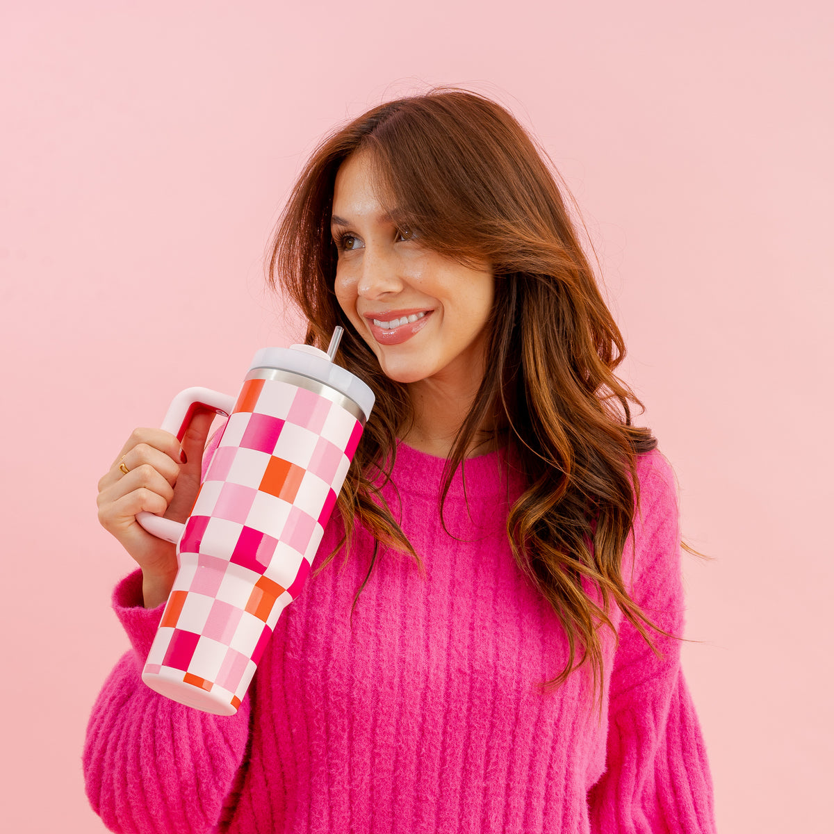 Sweetheart Check 40 oz Take Me Everywhere Tumbler