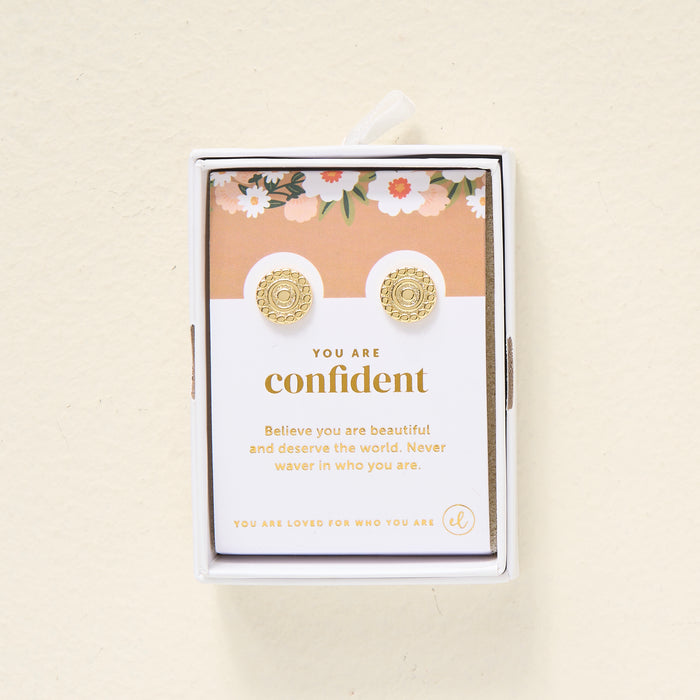 You Are Confident Dainty Stud Earrings