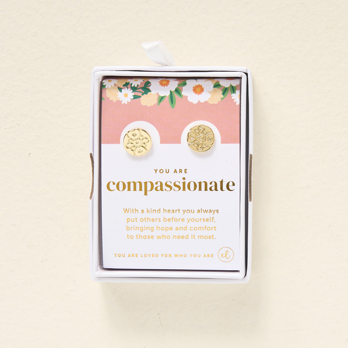 You Are Compassionate Dainty Stud Earrings