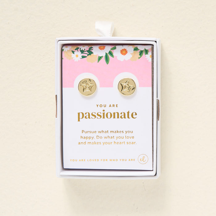 You Are Passionate Dainty Stud Earrings