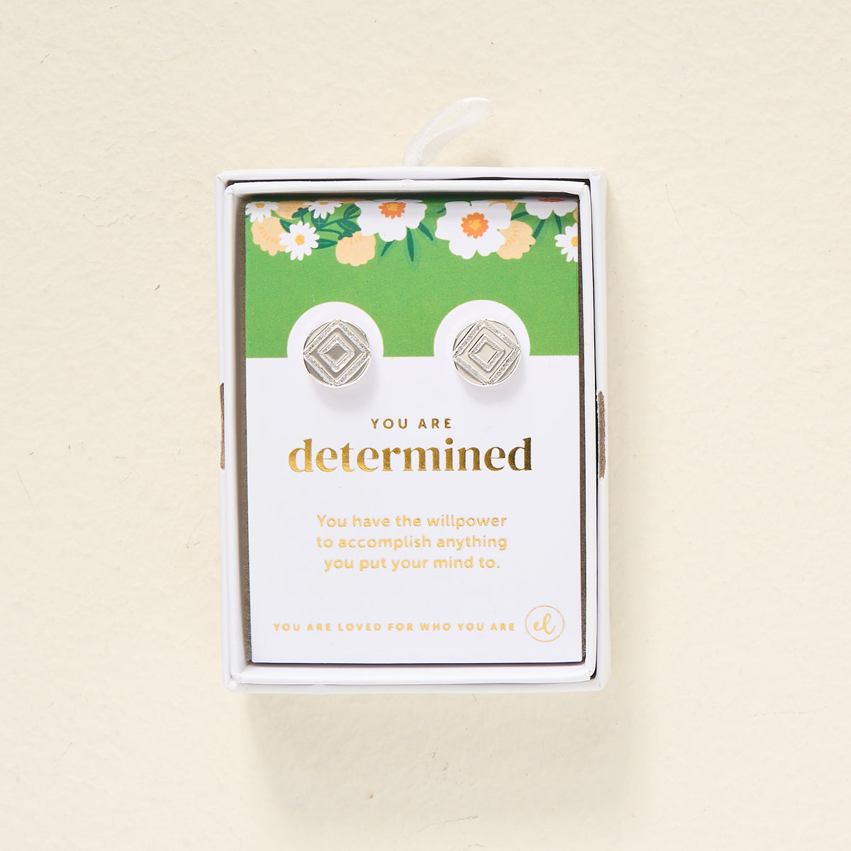 You Are Determined Dainty Stud Earrings