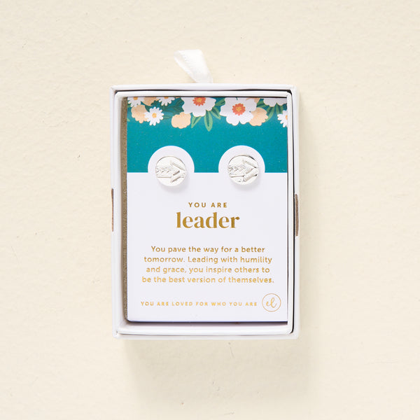You Are A Leader Dainty Stud Earrings