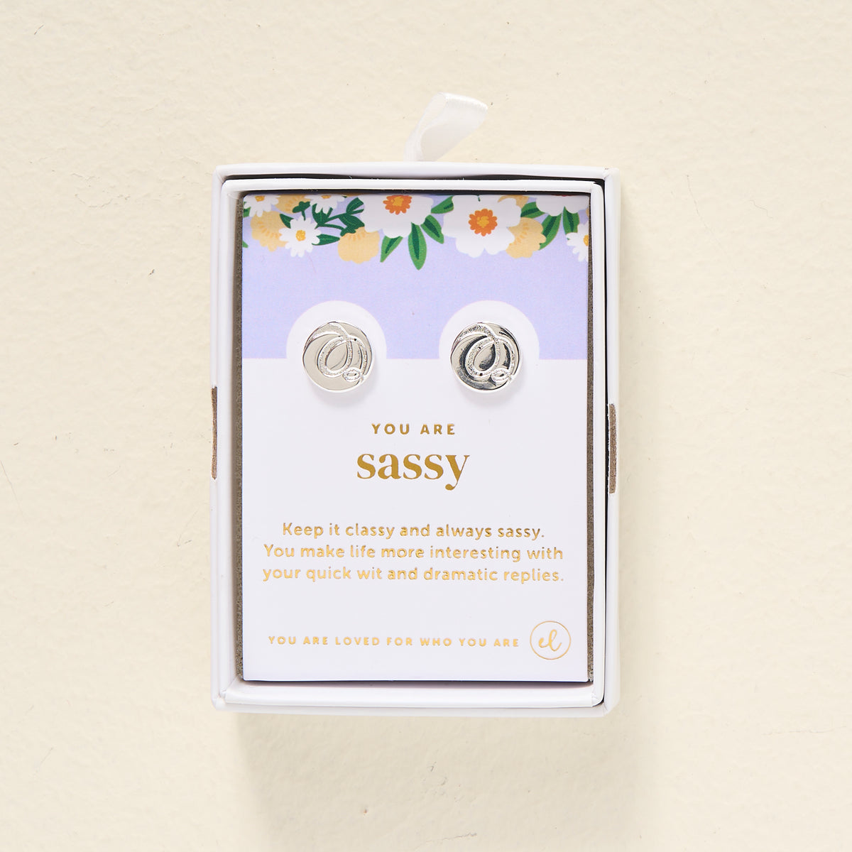 You Are Sassy Dainty Stud Earrings