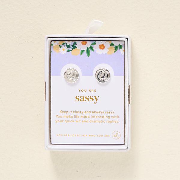 You Are Sassy Dainty Stud Earrings