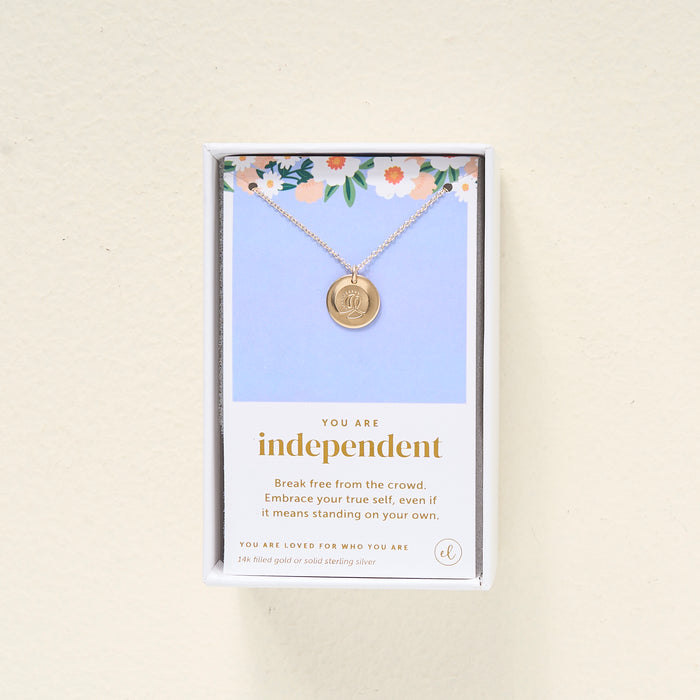 You Are Independent Disc Necklace