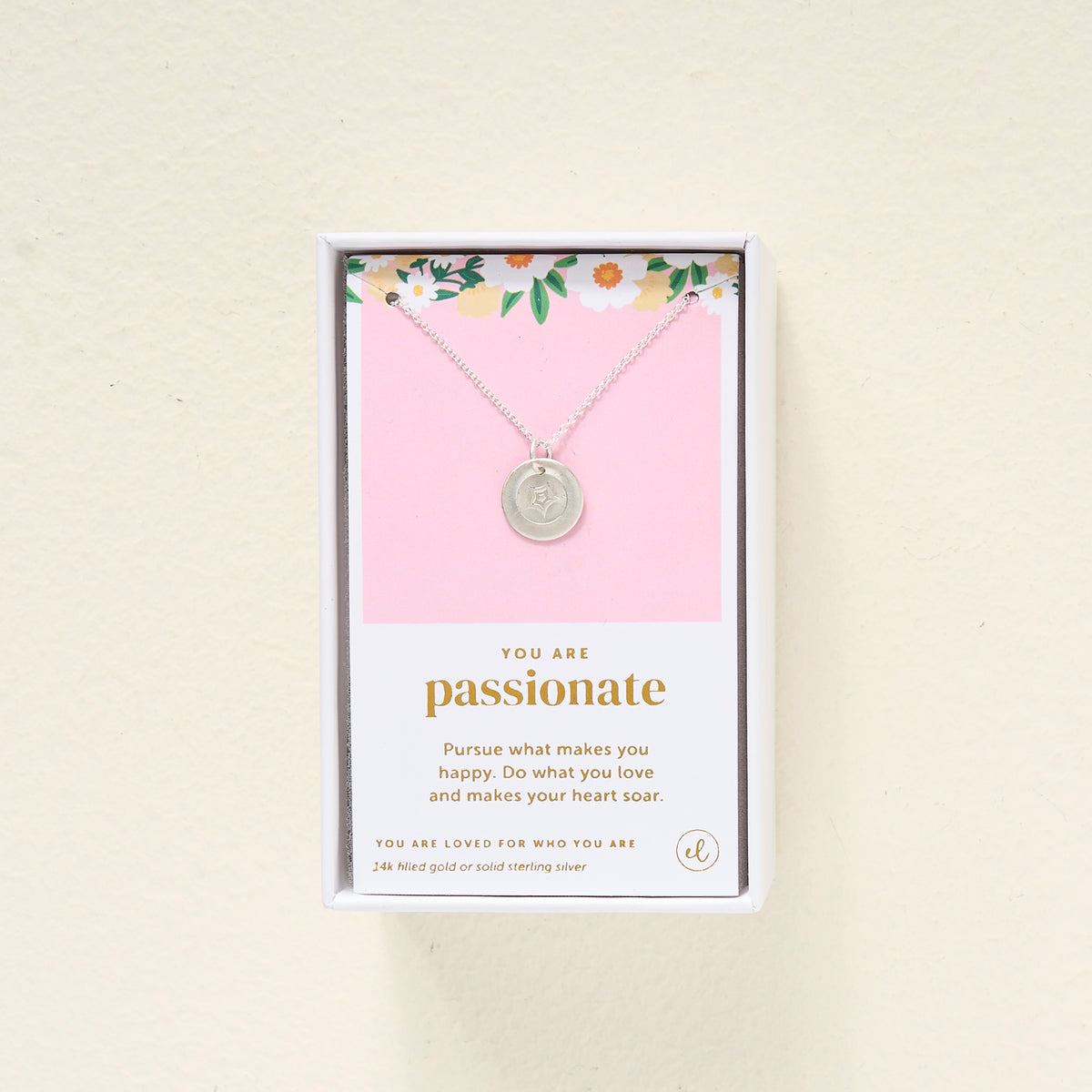 You Are Passionate Disc Necklace