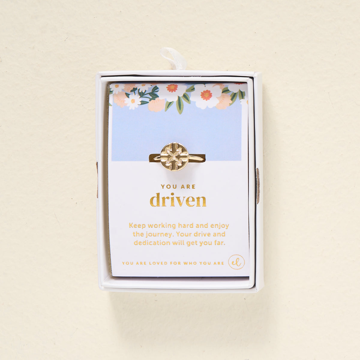 You Are Driven Adjustable Ring