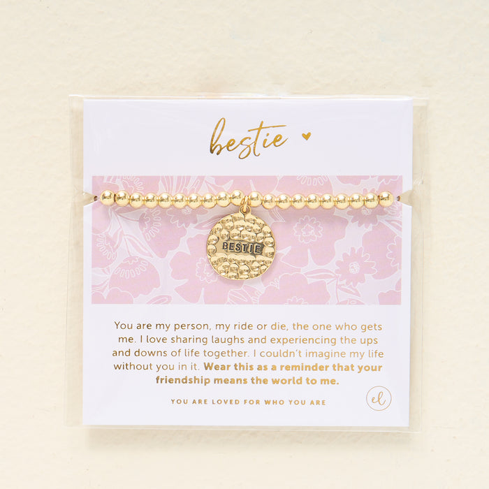 Sentiment Beaded Charm Bracelet