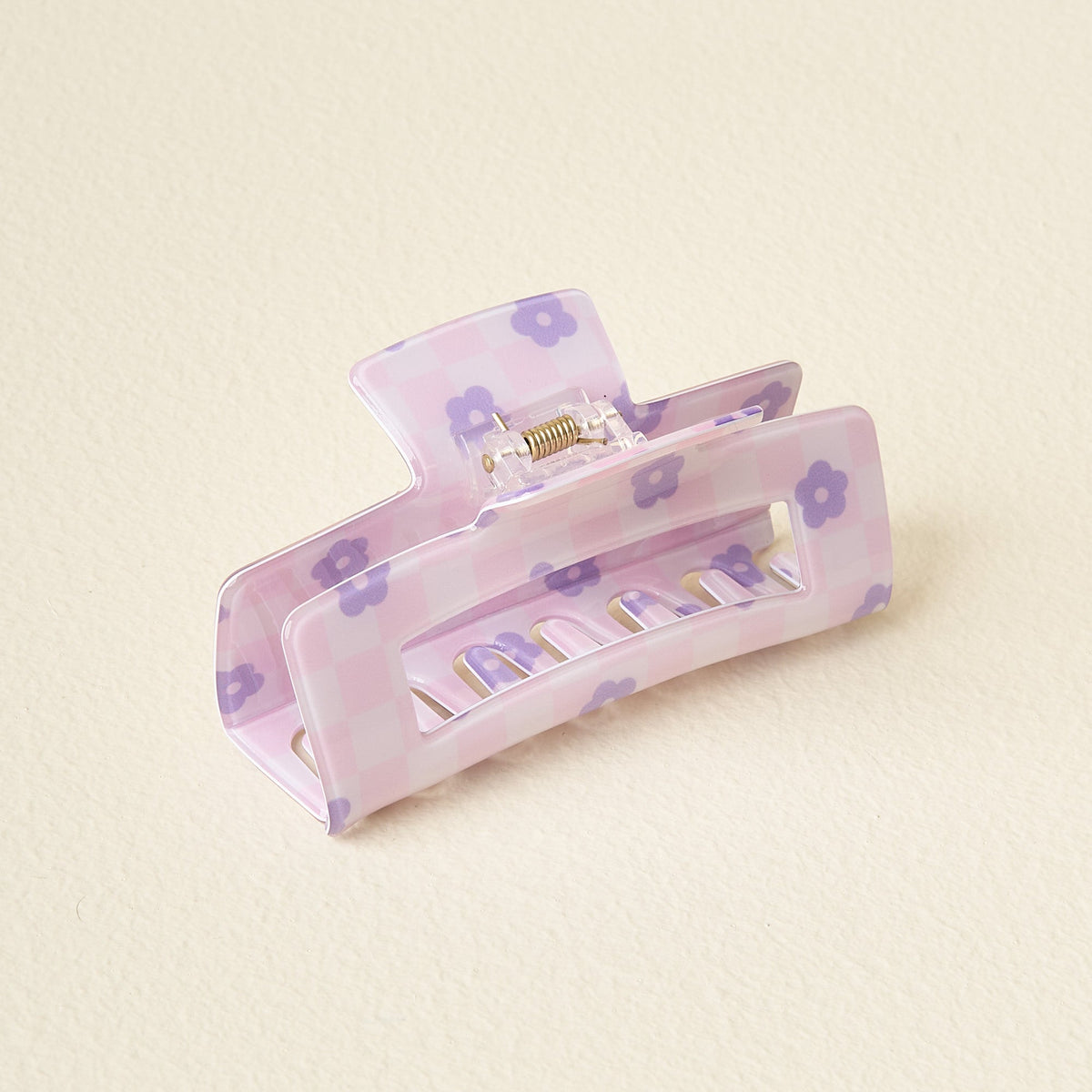 Check Purple Claw Clip
