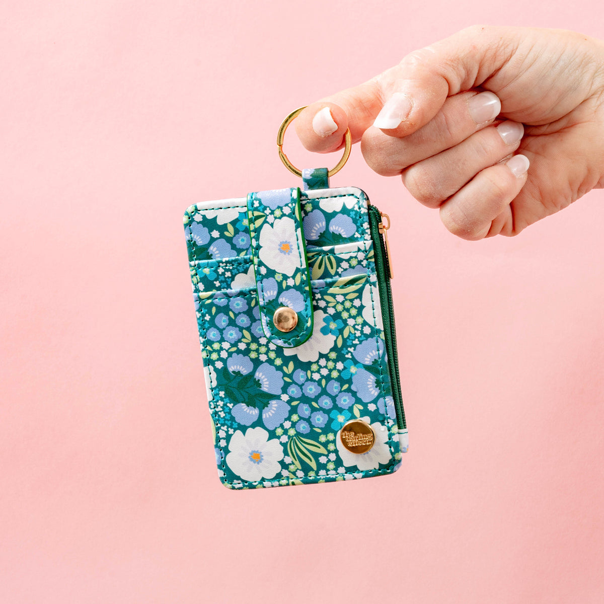 Keychain Card Wallet - Sweet Meadow Floral
