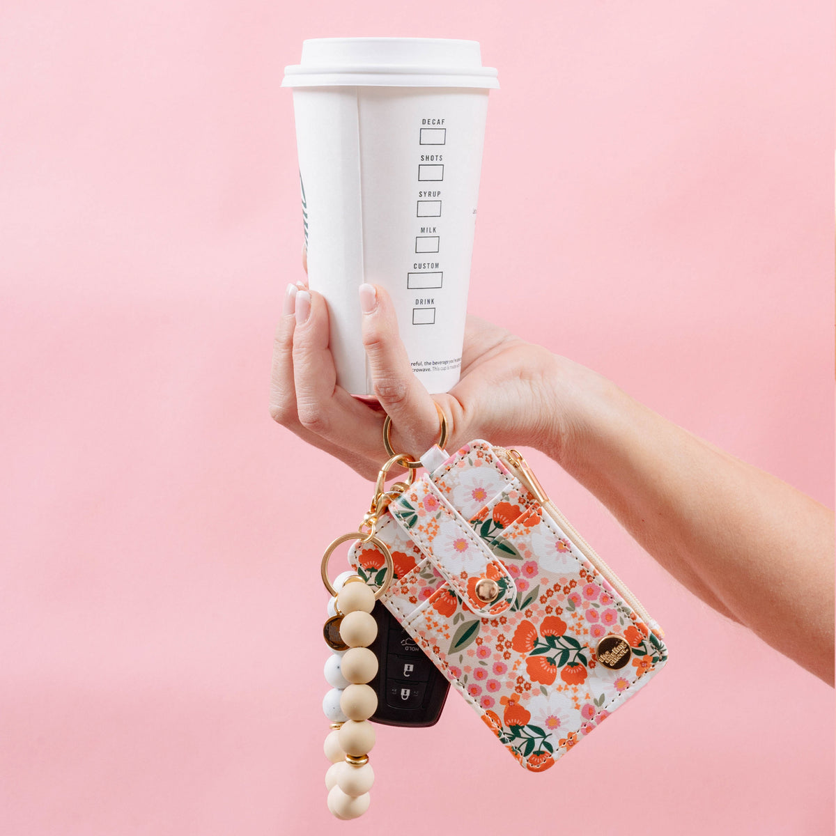 Keychain Card Wallet - Sweet Meadow Floral