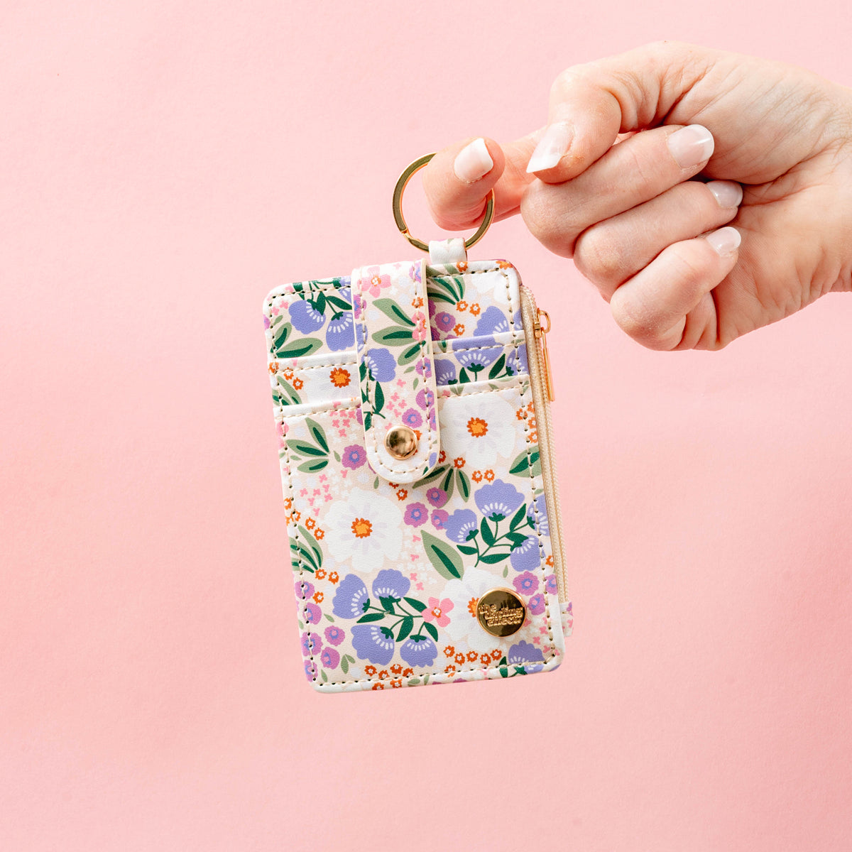 Keychain Card Wallet - Sweet Meadow Floral