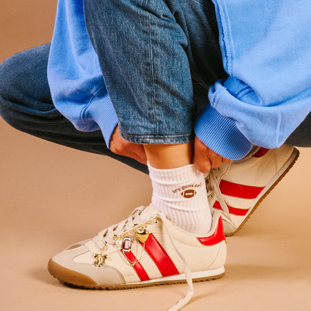 Embroidered Crew Socks