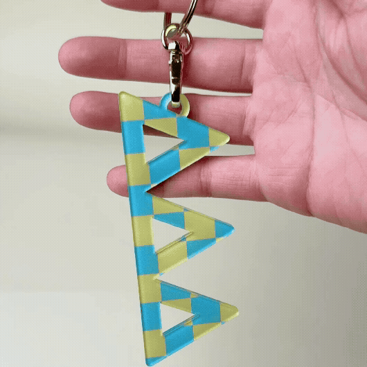 Phi Mu Acrylic Keychain