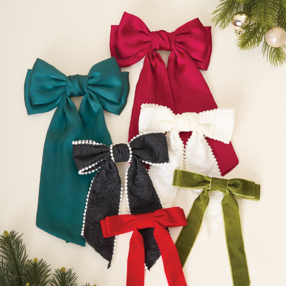 Holiday Velvet Hair Bow