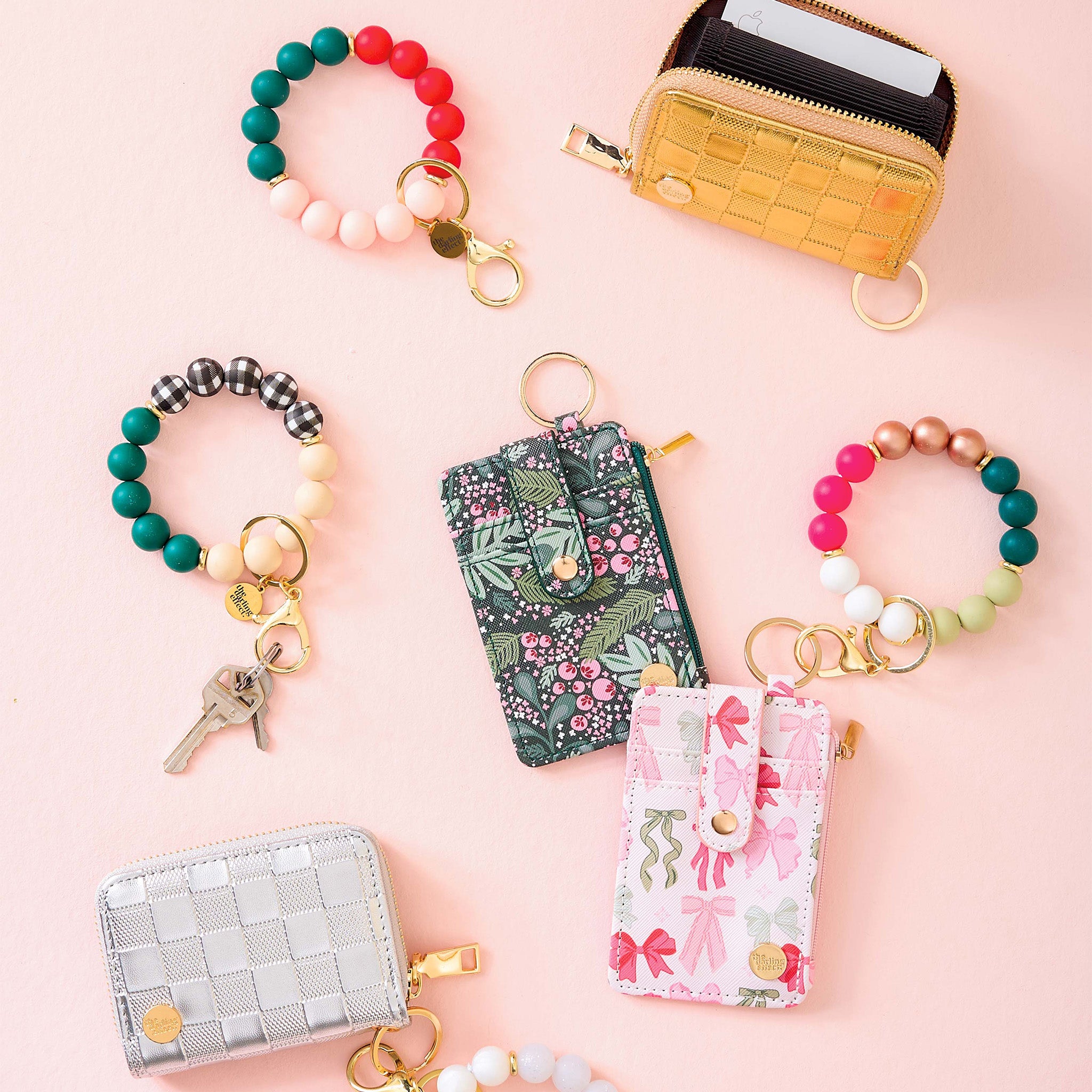 Holiday Hands-Free Keychain Wristlet