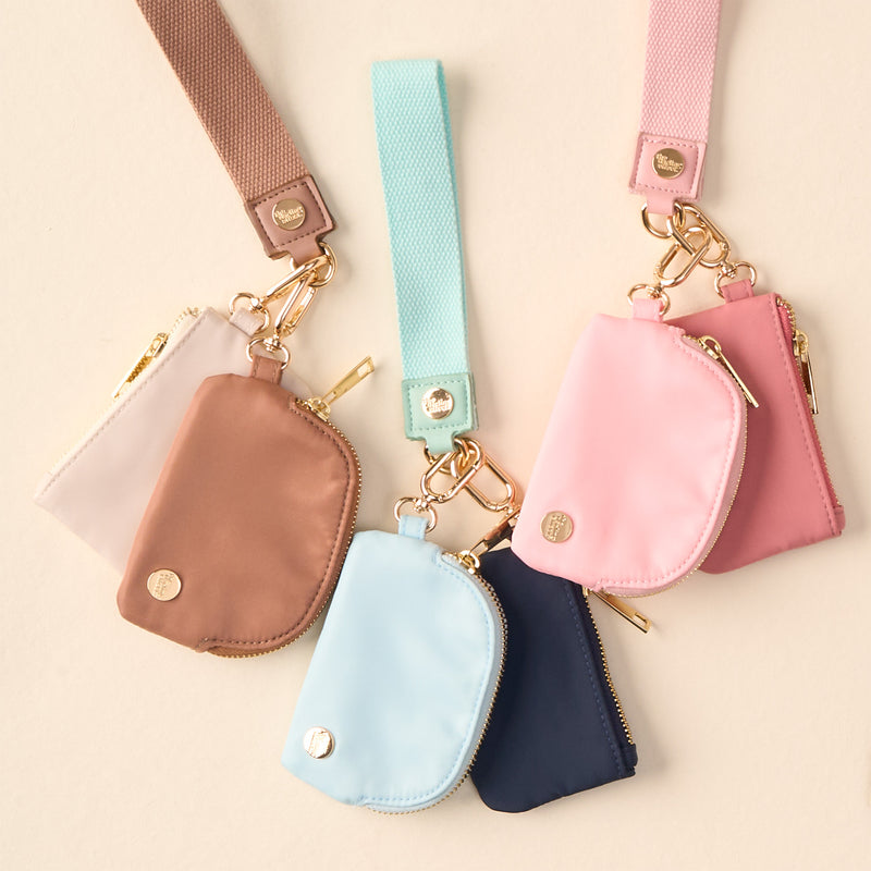 Aqua Dynamic Duo Pouch Wristlet