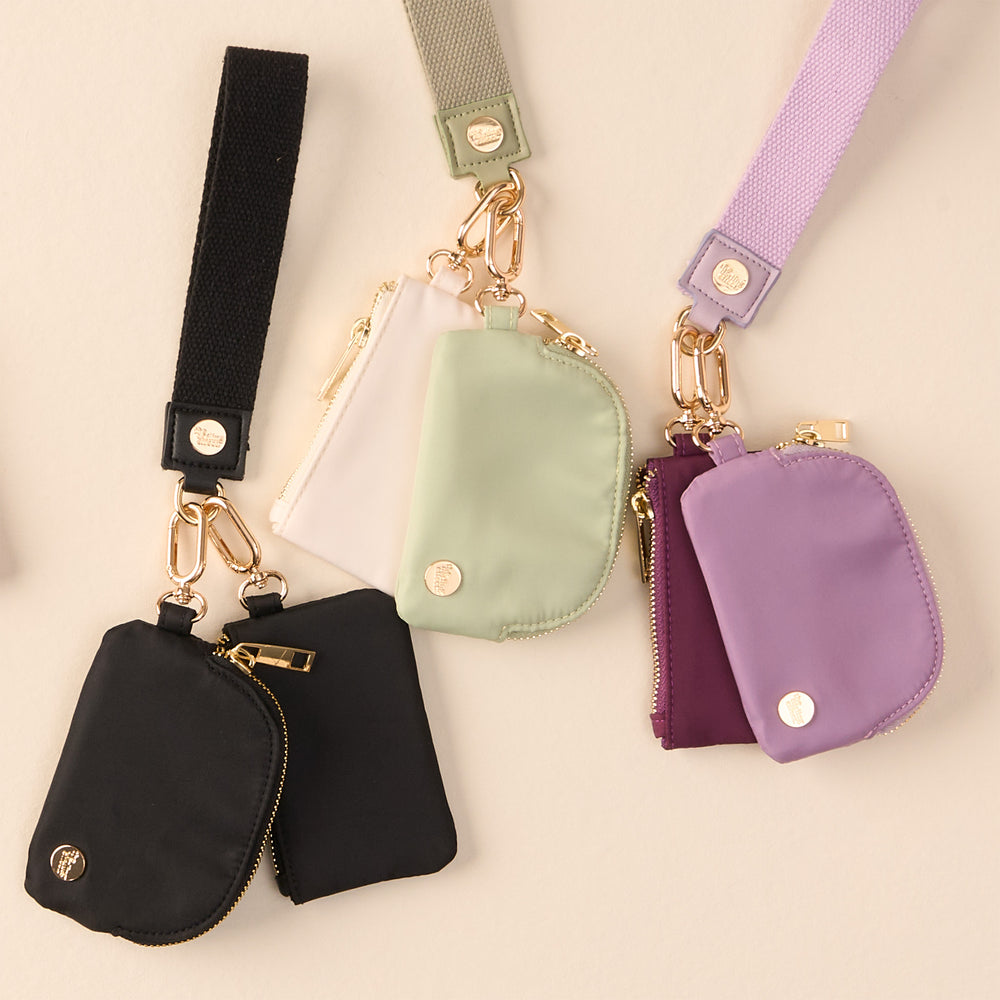 Dynamic Duo Wristlet Pouches | Everbloom Dusty Rose