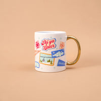 Ski Ya Later 11 oz Cozy Cute Ceramic Mug