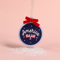 America Acrylic Ornament