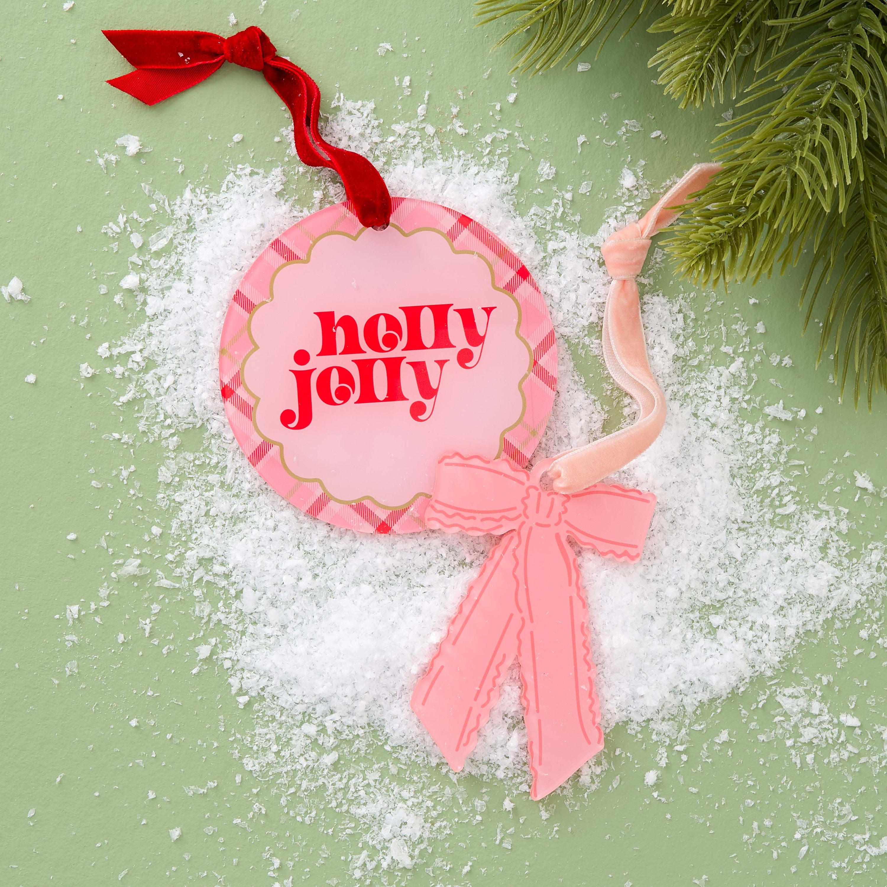 Holiday Tree Ornament - Holly Jolly