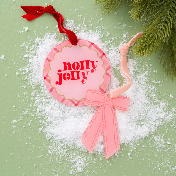 Holly Jolly Holiday Tree Ornament