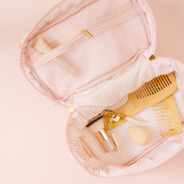 Alpha Omicron Pi Glam & Go Quilted Cosmetic Bag