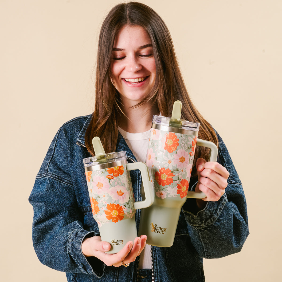 Bouquet Beauty Sage 40 oz Lifestyle Flip Straw Tumbler – The