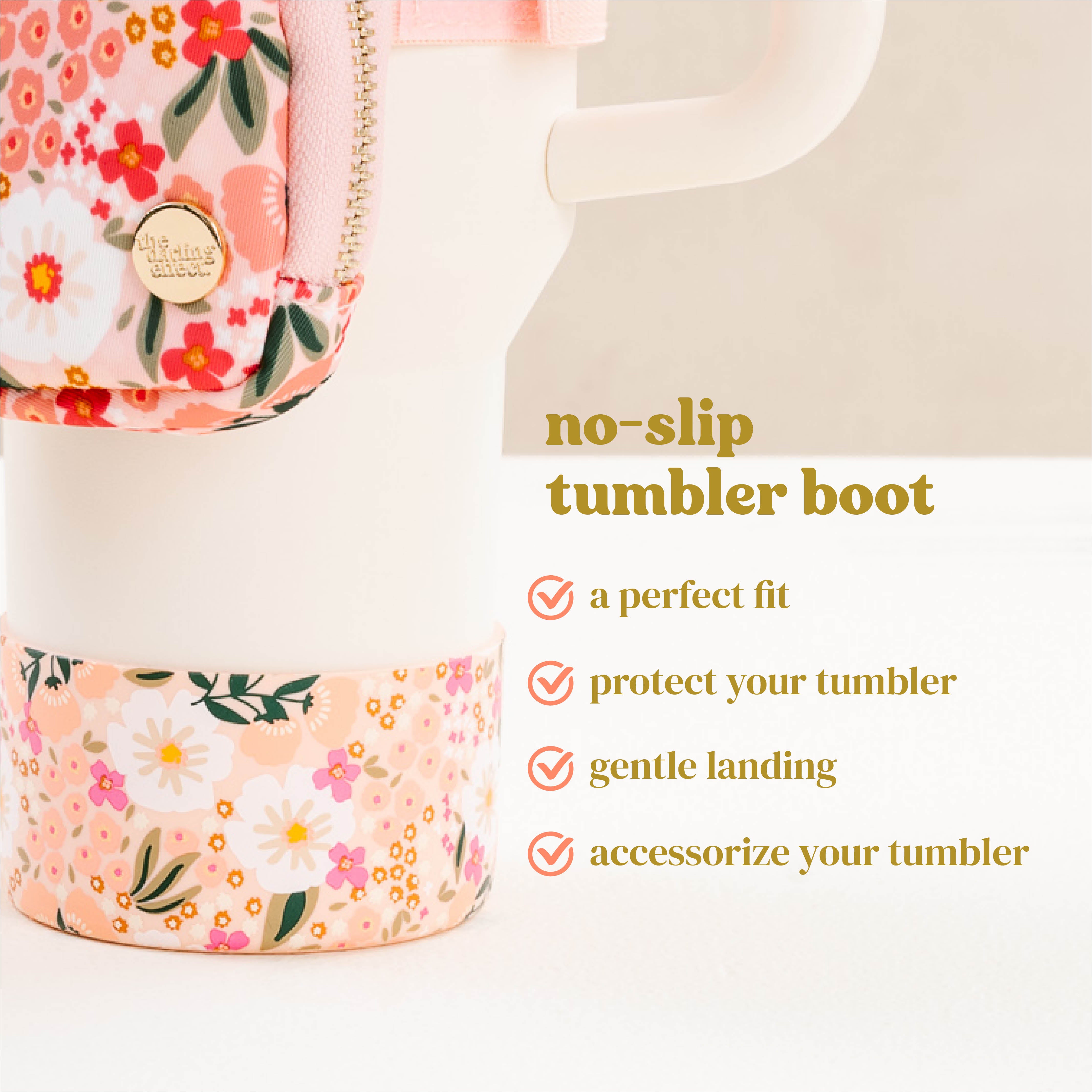 No-Slip Tumbler Boot - Sweet Meadow Pink – The Darling Effect